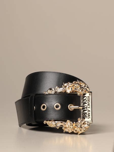 Versace Jeans Couture Belt For Women Black Versace Jeans Couture