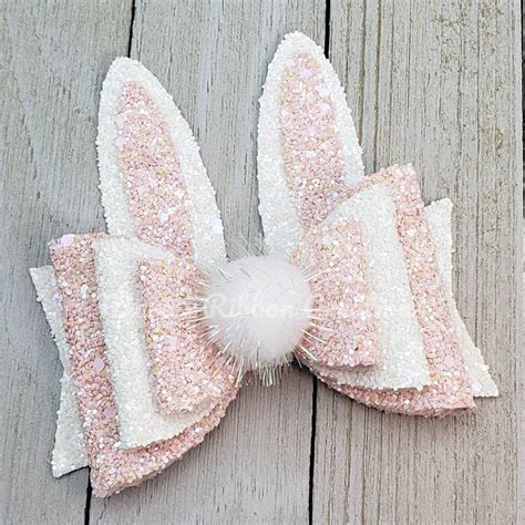 Bunny Bow SVG Bunny Ears Bow SVG Rabbit Bow PDF Easter Hair | Etsy in