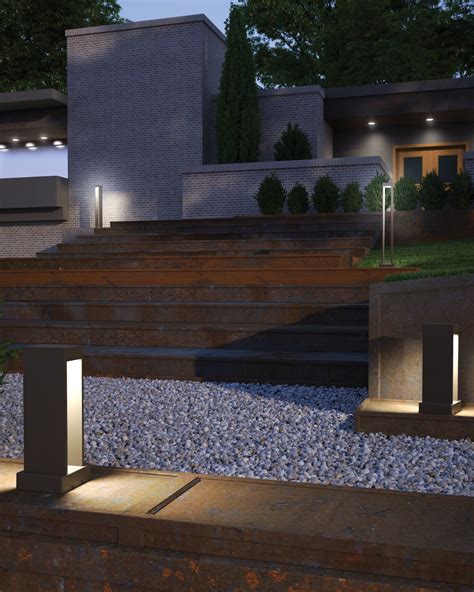 Create Modern Curb Appeal With Our Syntra Led Path Light By Tech