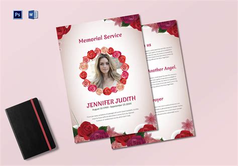 Funeral Memorial Service Program Template Pertaining To Memorial