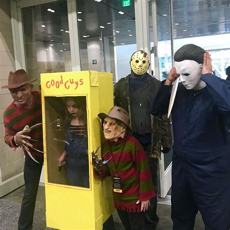 Horror Cosplay With Freddy Krueger Chucky Jason Voorhees And Michael