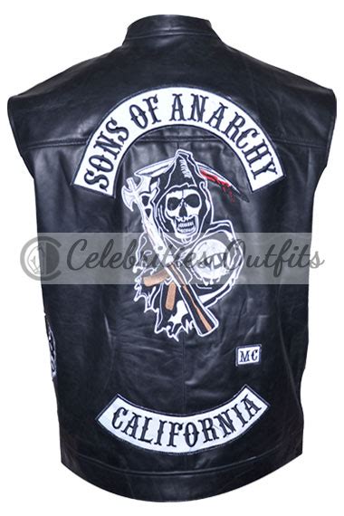 Sons Of Anarchy Soa Replica Jax Teller Vest Leather Jacket