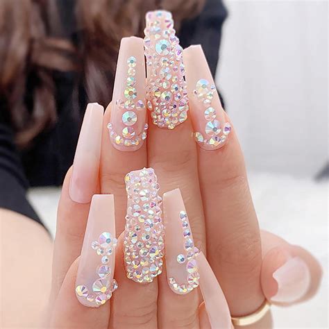 Rhinestone Bling Acrylic Nails | ubicaciondepersonas.cdmx.gob.mx