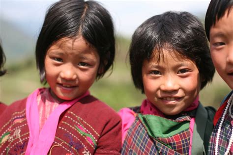 Happy Bhutan Kids Wikimedia Commons Earth Buddies