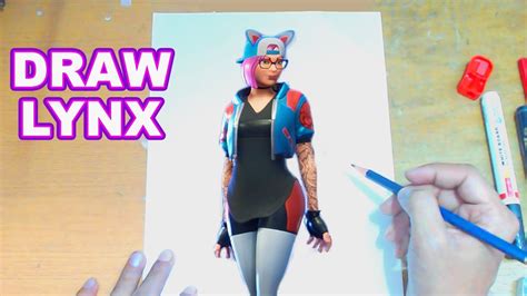 Fortnite Drawing Lynx How To Draw Lynx Step By Step Tutorial
