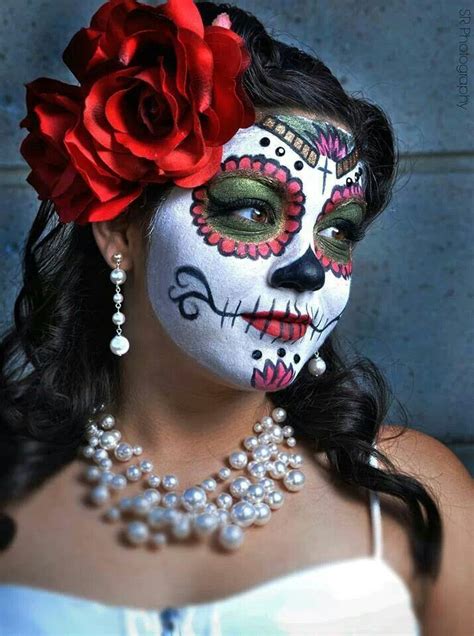 Beautiful Day Of Dead Makeup Day Of The Dead Mask Day Of The Dead Skull Halloween Makeup