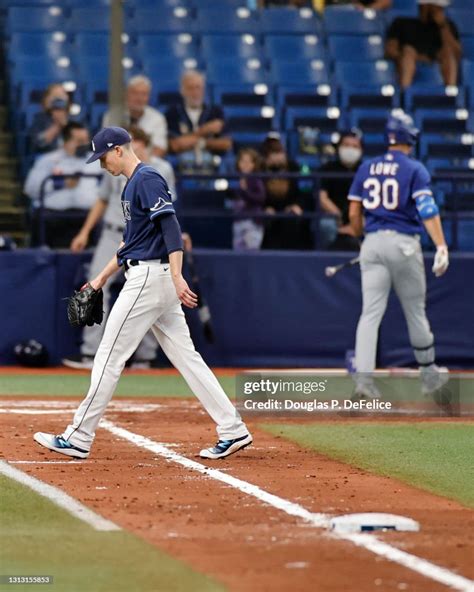 Ryan Yarbrough Of The Tampa Bay Rays Walks Off The Field During The
