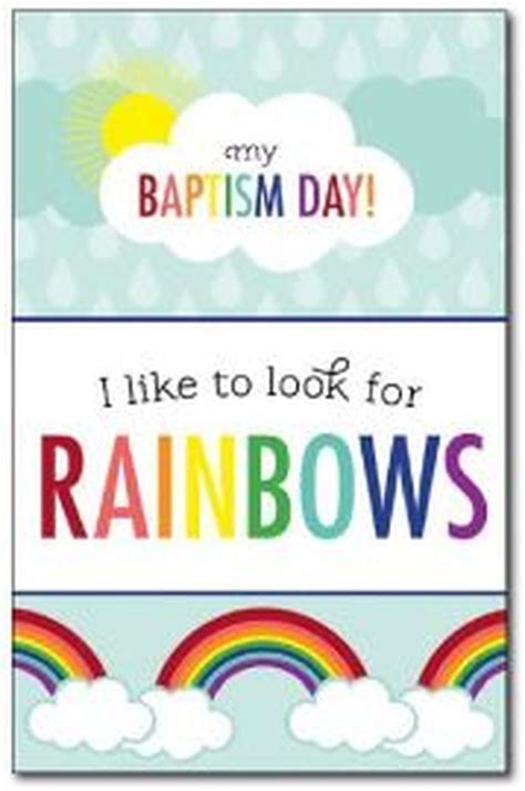 Baptism Program Covers I Like To Look For Rainbows 50 Pack Baptism