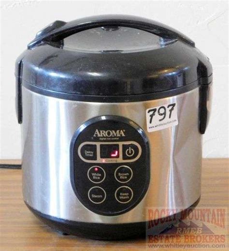 Aroma Housewares Digital Cool Touch Rice Grain Cooker And Food Steamer