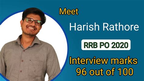 Interview Experience Of Harish Rathore Ii Rrb Po Ii Interview Marks Out Of Youtube