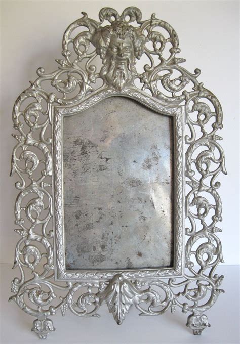 Vintage Gothic Metal Picture Frame Silver Frame With Ornate Metalwork