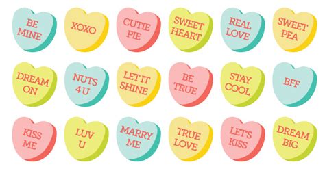 Large collections of hd transparent valentine candy hearts png images for free download. Conversation Hearts Clip Art + SVG Cut Files - Hey, Let's ...