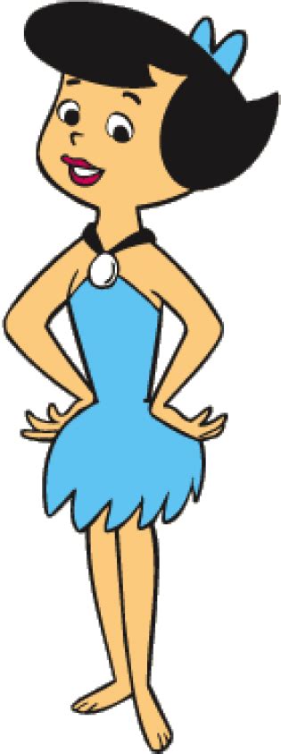 Betty Rubble Is A Fictional Character In The Television Flintstone Black And White Betty