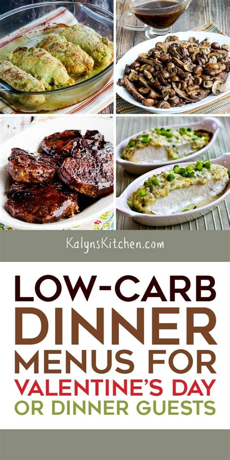 Just add a salad and baguette. Here are Low-Carb Dinner Menus featuring some of my ...