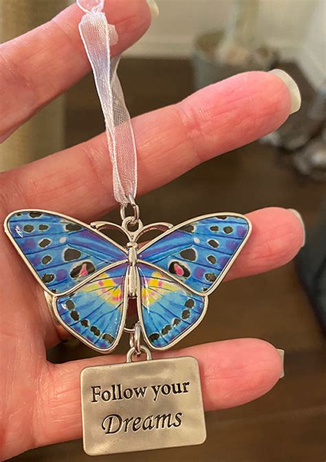 New Beautiful Butterfly T Butterfly Ornament Follow Your Dreams