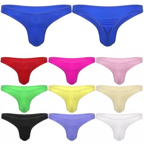 MENS POUCH G STRING T Back Thong Bulge Underwear Bikini Briefs Panties Underpant PicClick