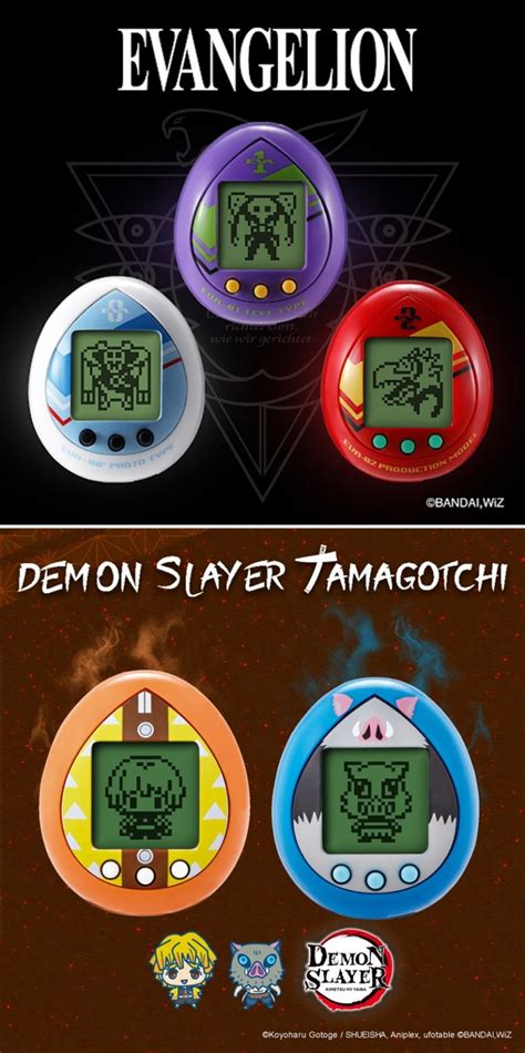 Tamagotchi Demon Slayer E Evangelion Suitenews Express Suíte Dos Nerds