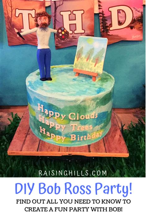 Right down to the smallest details. A Happy Little Birthday Party | Bob ross birthday, 50th ...