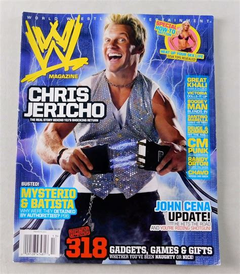 Chris Jericho December Holiday 2007 Wwe Wrestling Magazine Wwf John Cena Sex Ebay