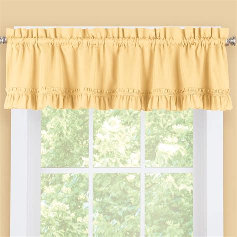 Ruffled Kitchen Curtain Valance Window Topper Collections Etc