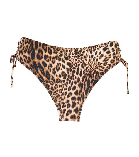 Allsaints Brown Leopard Print Bo Kiku Bikini Bottoms Harrods Uk