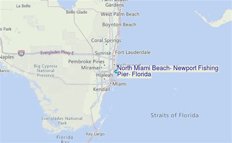 North Miami Beach Newport Fishing Pier Florida Tide Station Location