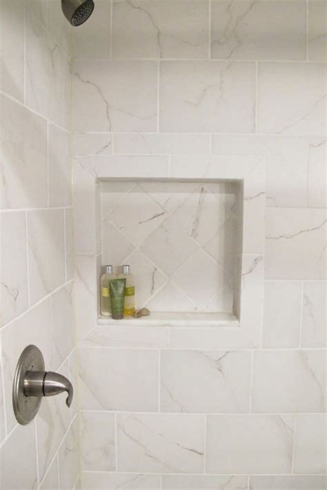 Recessed Shower Shelf Basement Bathroom Addition 1000 Modern 1000
