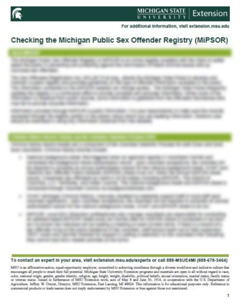 checking the michigan public sex offender registry mipsor organizational development