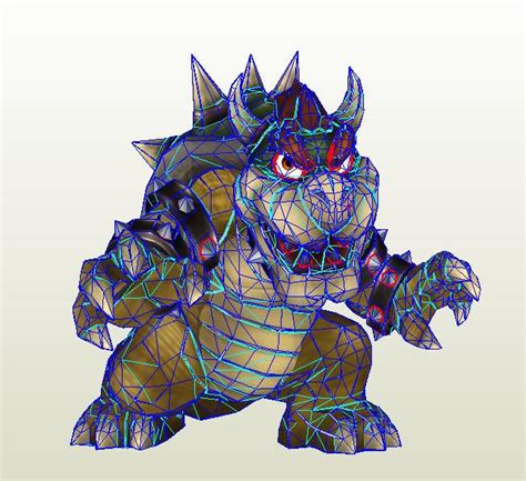 Ssbb Bowser Papercraft Preview By Nin Mario64 On Deviantart