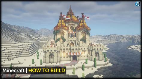 Minecraft How To Build A Desert Castle Tutorial Youtube