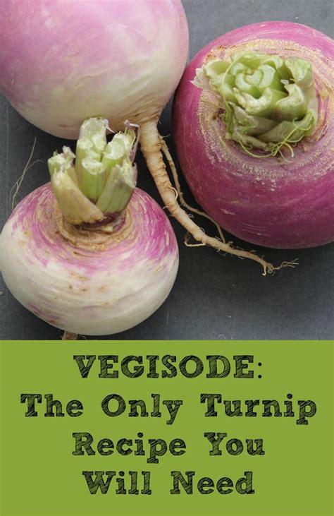 Vegisode The Best Braised Turnip Recipe Turnip Recipes Turnip