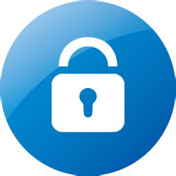 Web 2 blue private icon - Free web 2 blue lock icons - Web 2 blue icon set