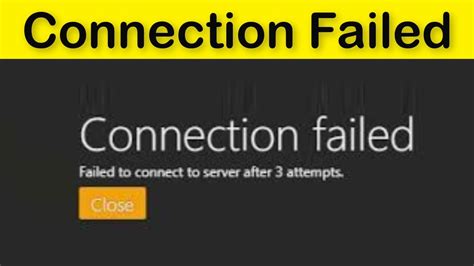 How To Fix Fivem Connection Failed Failed To Connect To Server After Attempts Error