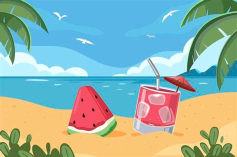 Premium Vector Cute Summer Illustration