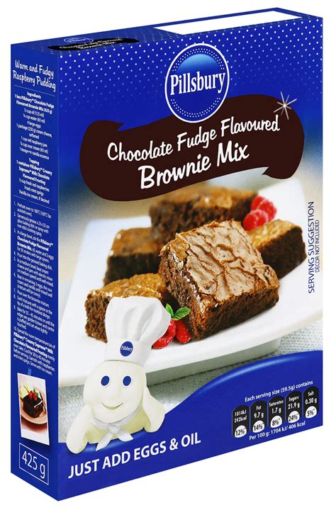 Pillsbury Chocolate Fudge Flavoured Brownie Mix 425g Buy Online In