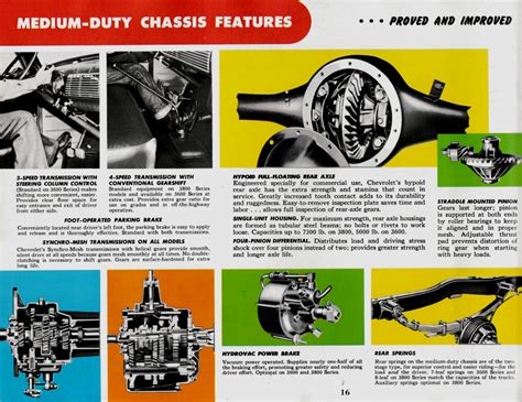 Nostalgia On Wheels 1952 Chevrolet Trucks Brochure Medium Duty