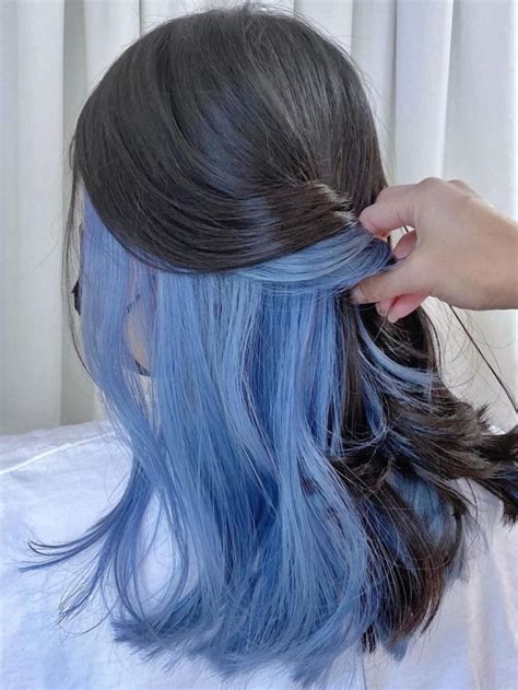 45 Korean Secret Two Tone Hair Color Ideas Hidden Hair Color Hidden Hair Color Under Hair