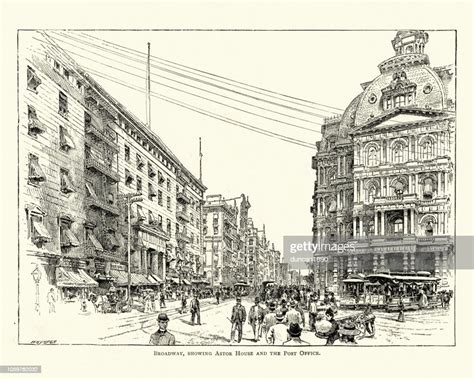 Astor House Broadway Manhattan New York City 19th Century High Res