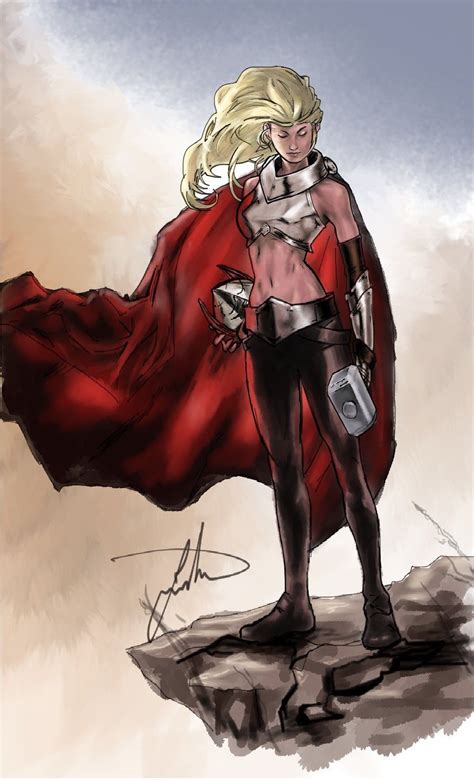 thor girl marvel comics artwork female thor marvel artwork