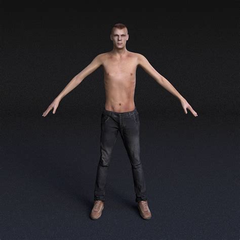 Male Model 5 Rigged 3d Model 85 Unknown Free3d