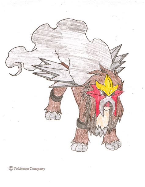 Entei Coloring Picture By 13 Drastic 13 On Deviantart