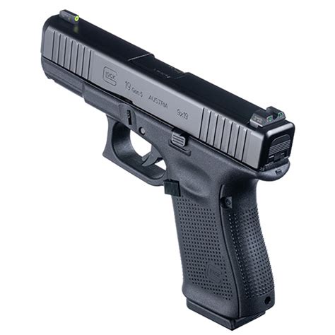Glock 19 Gen 5 9mm Compact Pistol Ameriglo Agent Night Sights 15rd