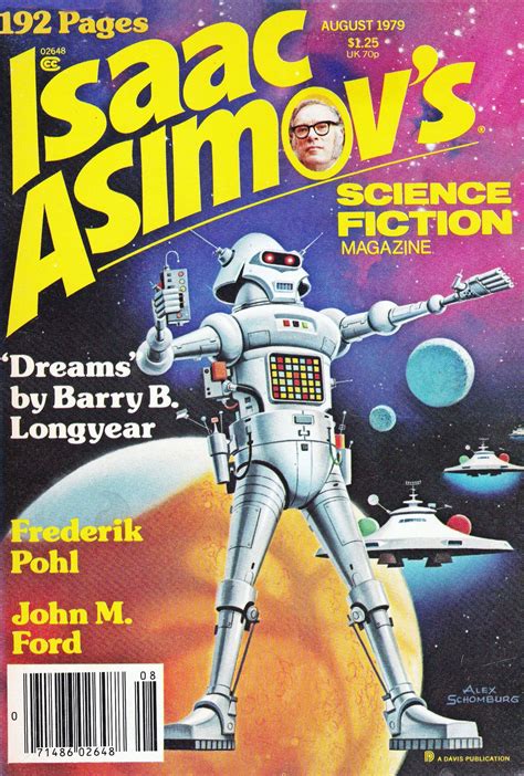 Isaac Asimovs Science Fiction Magazine Aug 1979 Cover Art By Alex