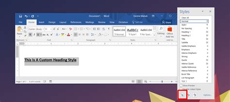How To Create Custom Heading Styles In Ms Word