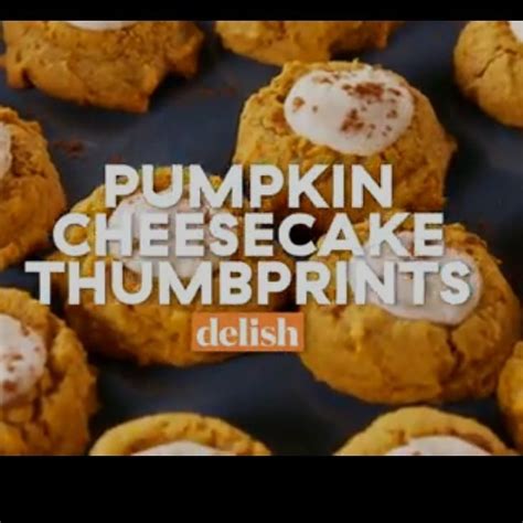 Pumpkin Cheesecake Thumbprints Cookingrecipe