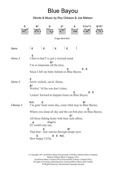 Born On The Bayou Chords Sheet And Chords Collection