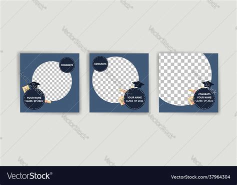 Photo Booth Props Frame For Graduation Party Vector Image