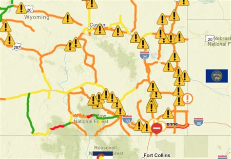 Wyoming Road Conditions I 80 Map World Map