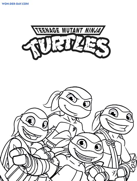 Dibujos De Tortugas Ninja Para Colorear Para Imprimir Gratis