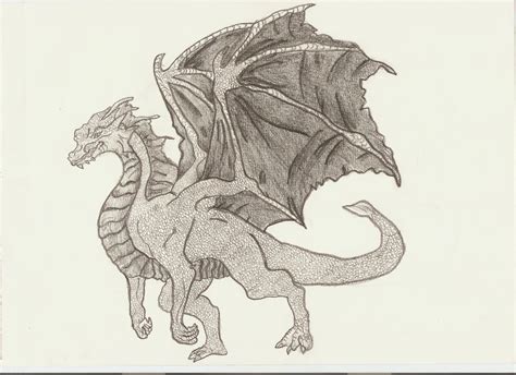 Cool Dragon Drawings Full Body Full Body Dragon Drawing Easy Step By